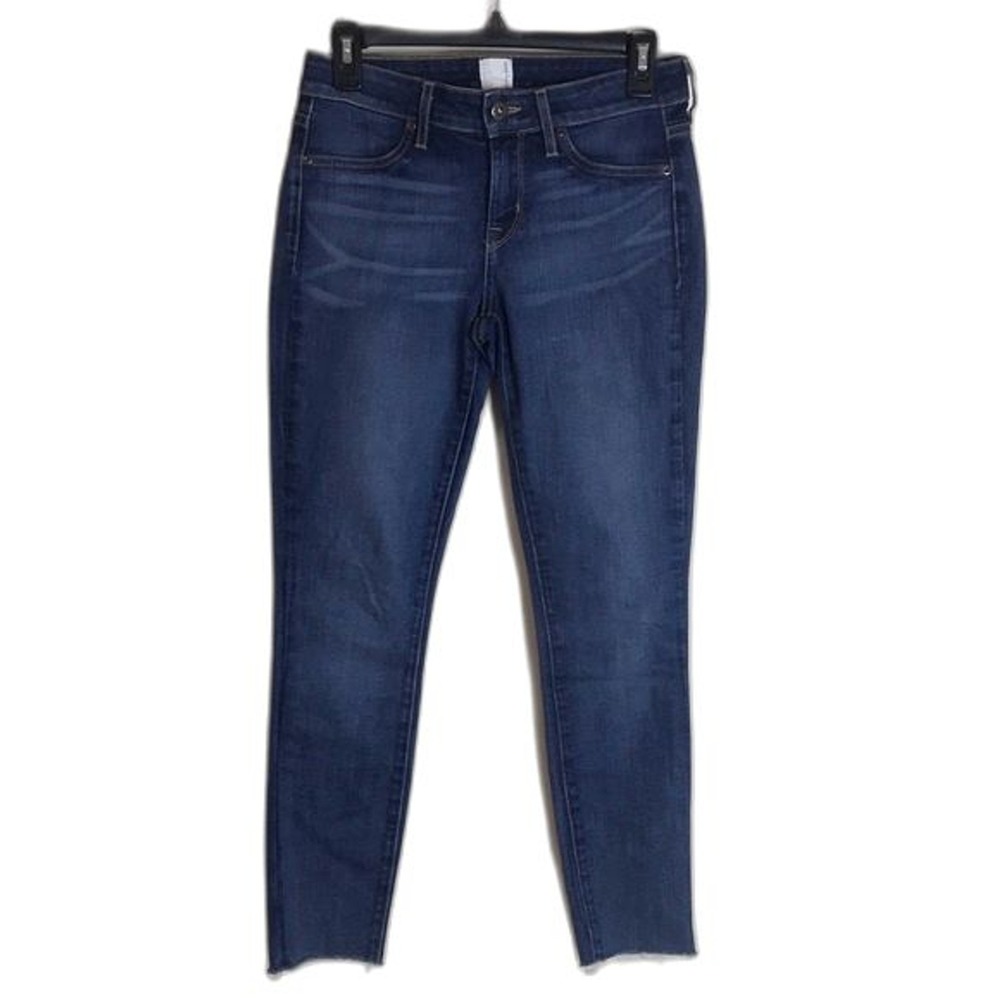 Rich & Skinny Women's Skinny Jeans Raw Hem medium Wash Blue Size 26‎